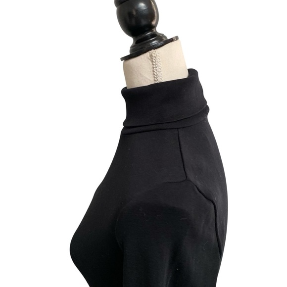 J.Crew Factory Fine Rib Perfect Fit Black Cotton Turtleneck XS Long Sleeve NWT - Picture 5 of 11